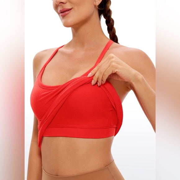 Speedy Seamless Built-in Bra Tank Y-back - Pure Color - Picture 3 of 5
